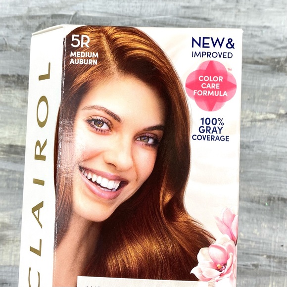 NWT Clairol Nice ‘n Easy 5R Medium Auburn Permanent Hair Color Gray Coverage Box - Picture 3 of 10